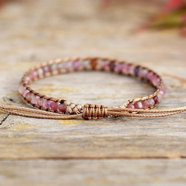 Pink Tourmaline Love Boho Bracelet-Your Soul Place